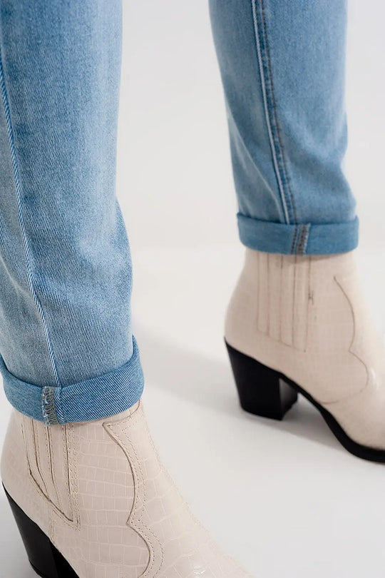 Bleach ripped jeans