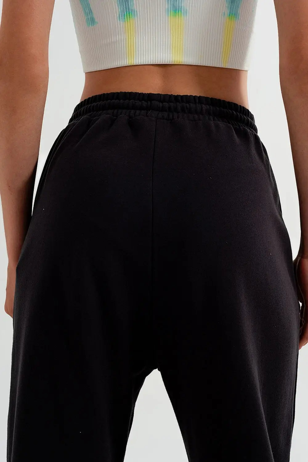 Joggers with elastic waist band in dark gray - Pants