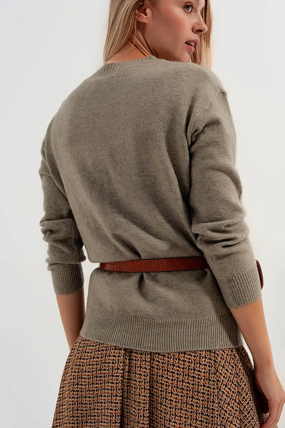 Sweater in sage green - Sweaters