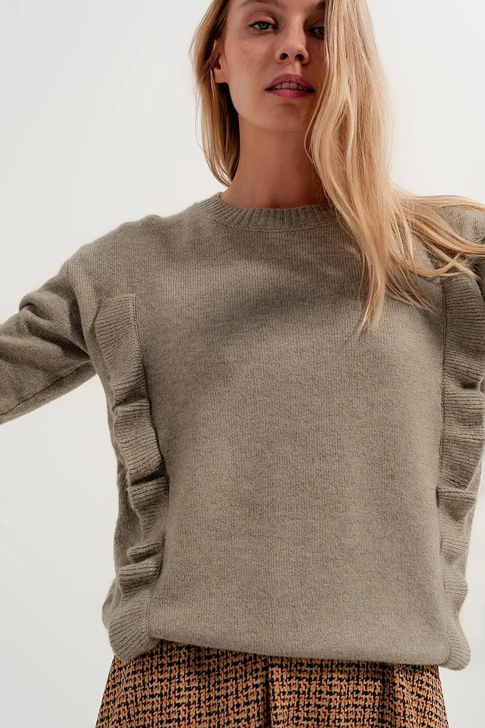 Sweater in sage green - Sweaters