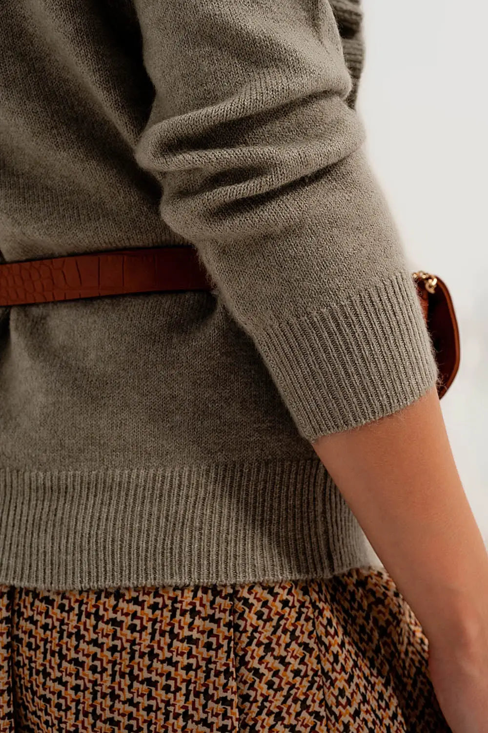 Sweater in sage green - Sweaters