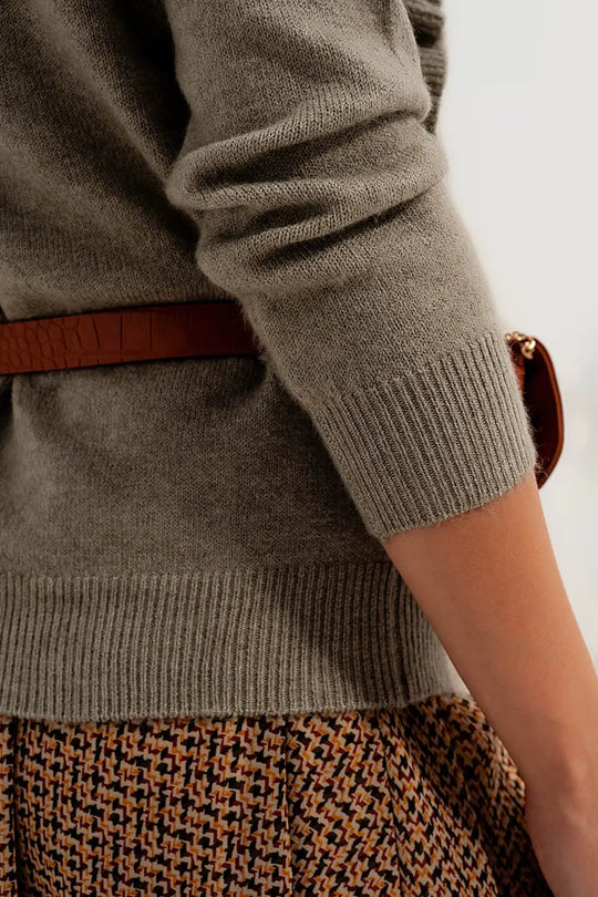 Sweater in sage green - Sweaters