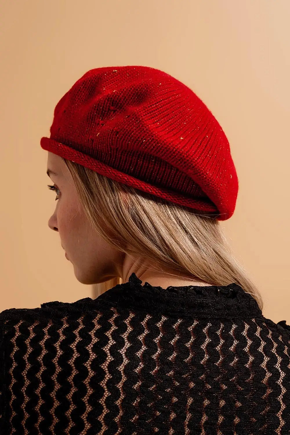 Wool beret in red - RED / ONE - Hats