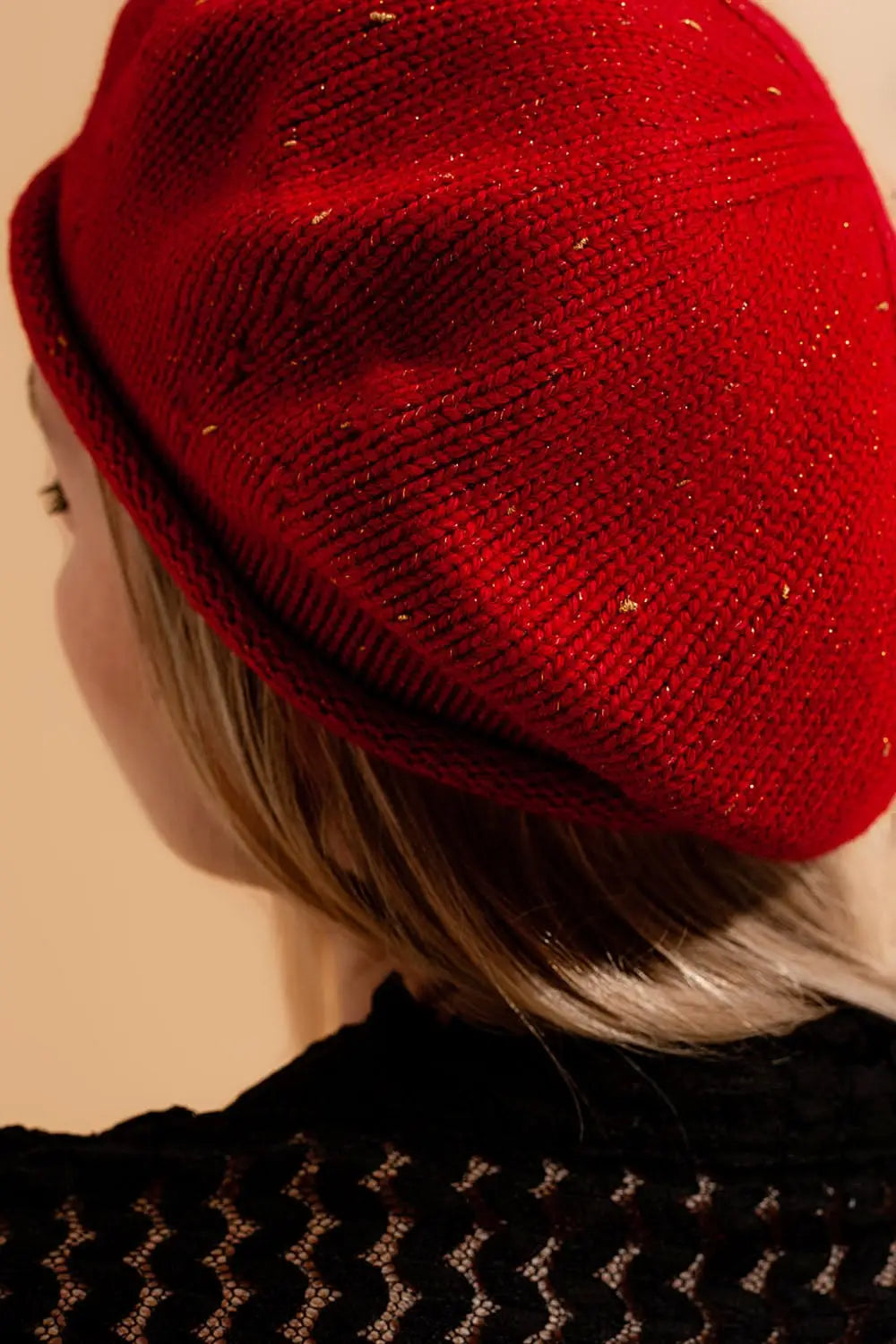 Wool beret in red - RED / ONE - Hats
