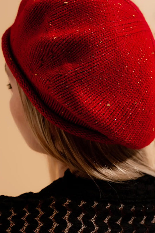 Wool beret in red - RED / ONE - Hats