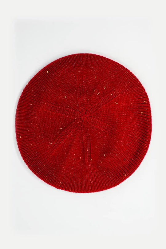 Wool beret in red - RED / ONE - Hats
