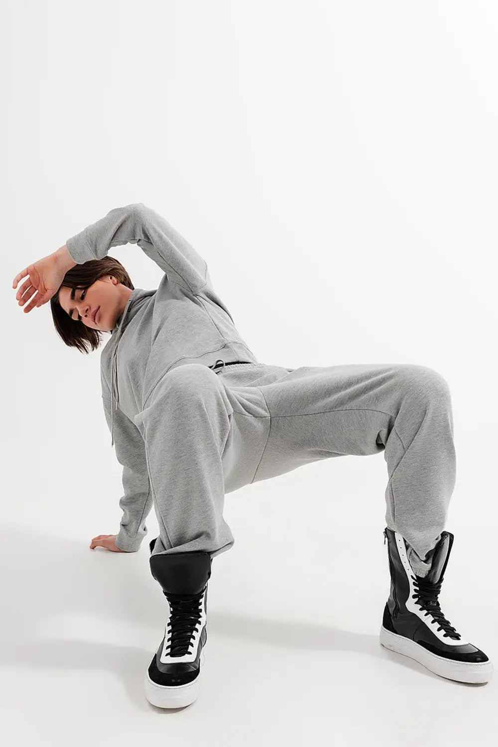 Jogger in light gray heather - Pants