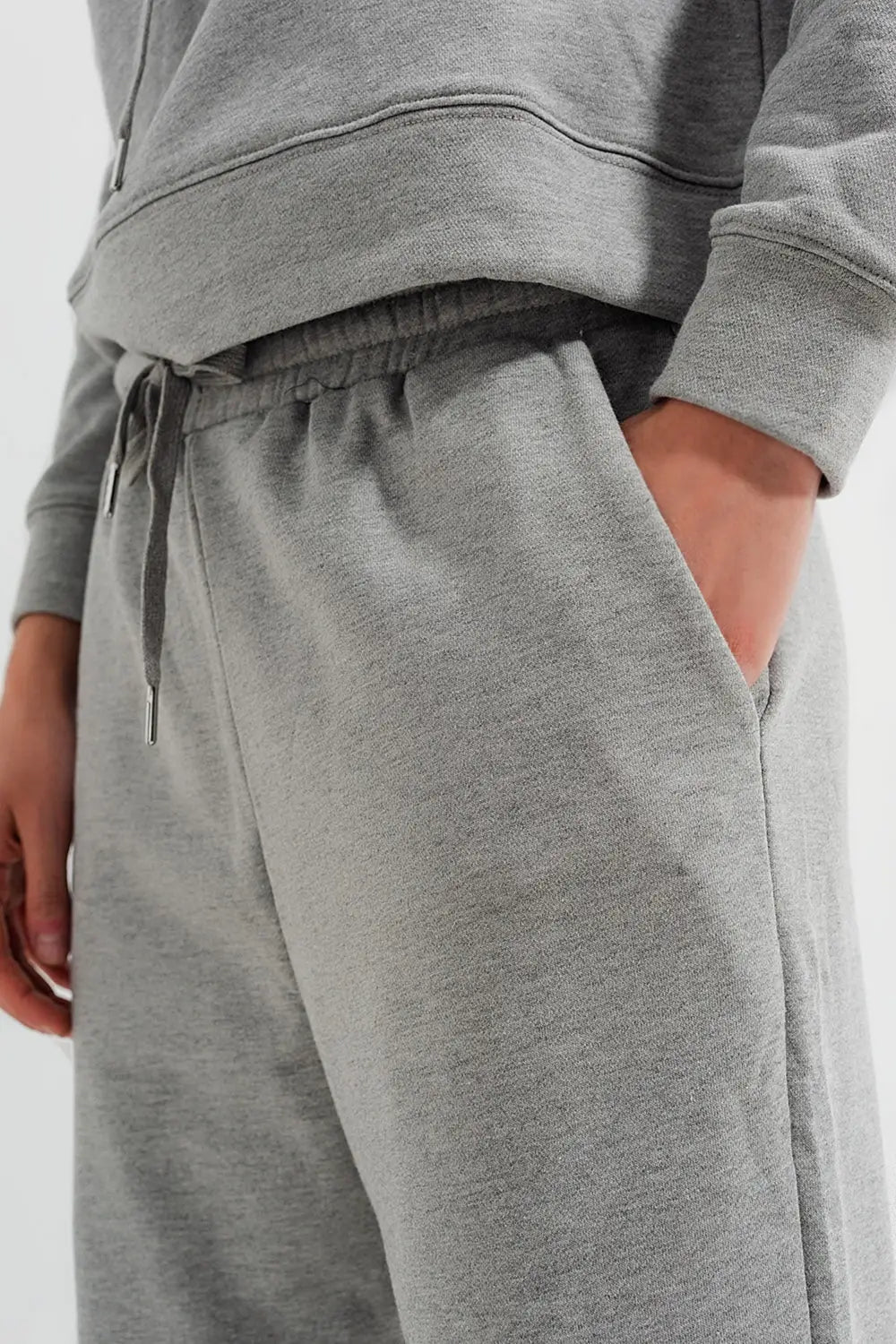 Jogger in light gray heather - Pants