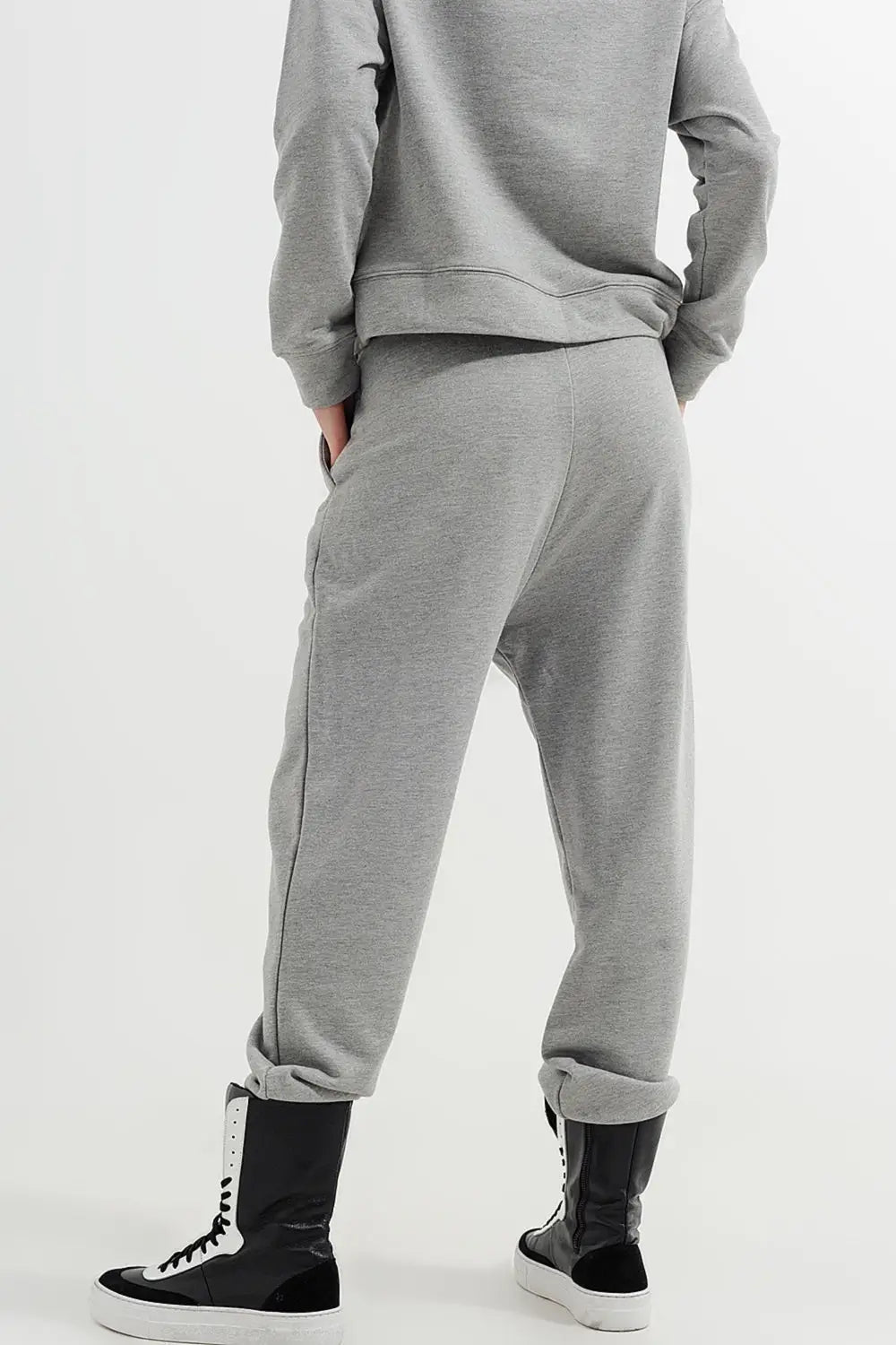 Jogger in light gray heather - Pants