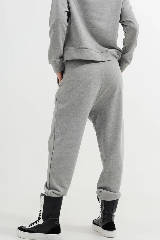 Jogger in light gray heather - Pants
