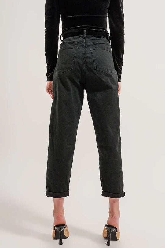 Pocket detail jeans in black - Colored Jeans