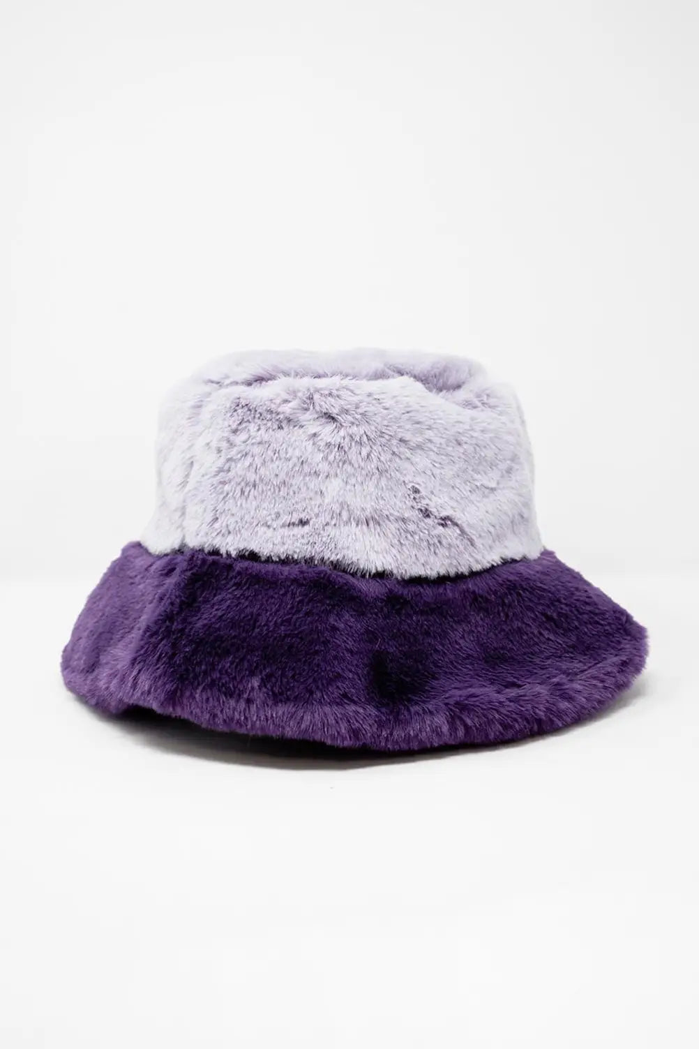 Faux fur bucket hat in purple - PURPLE / ONE - Hats