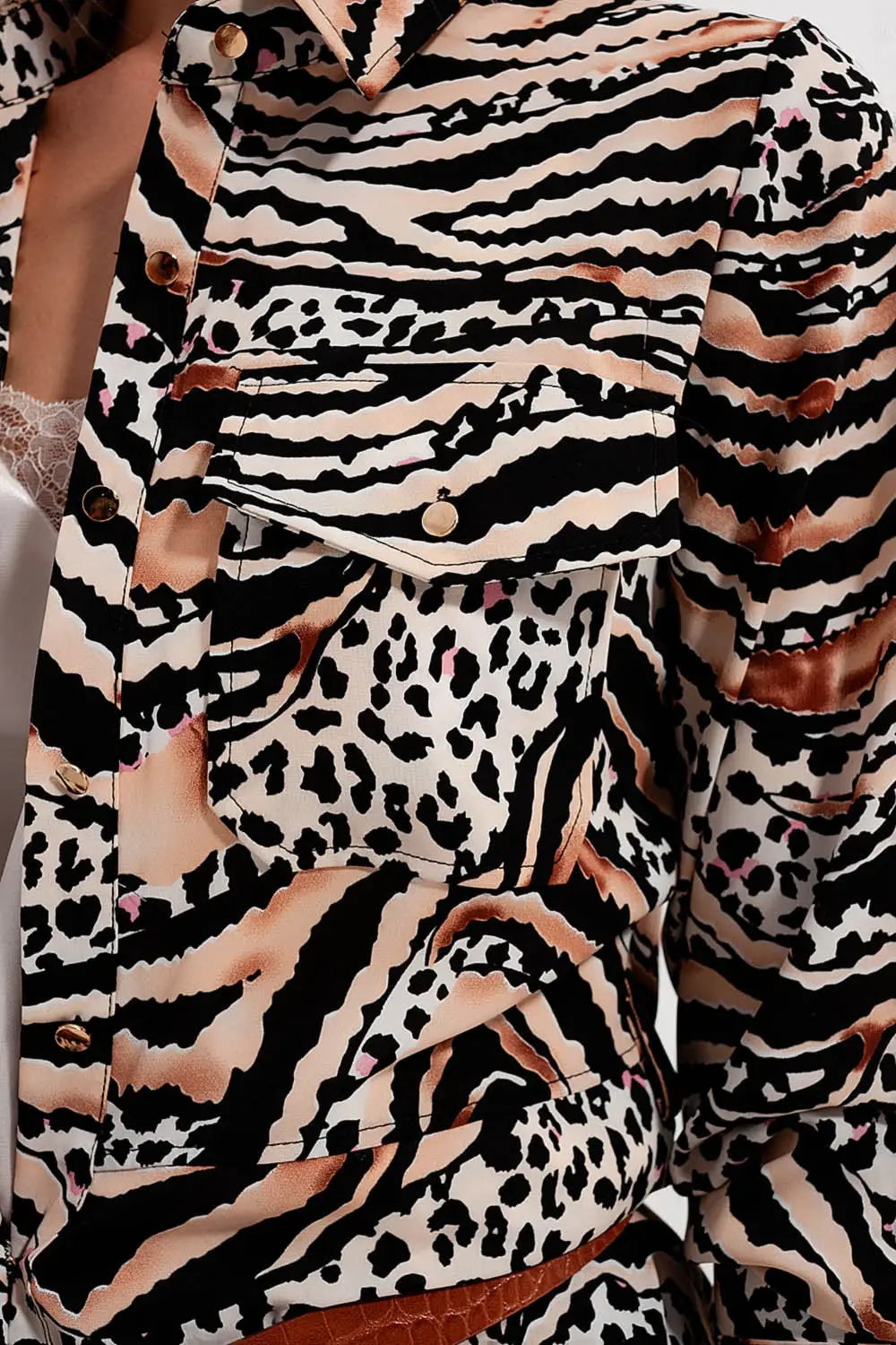 Animal shirt dress in natural - Dresses