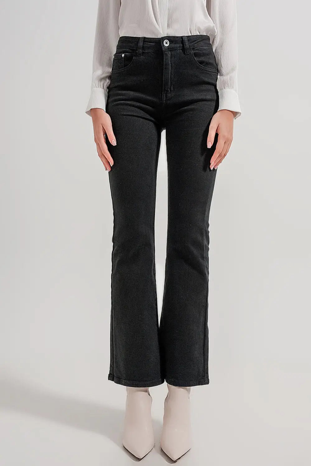Flared jeans in black - Colored Jeans