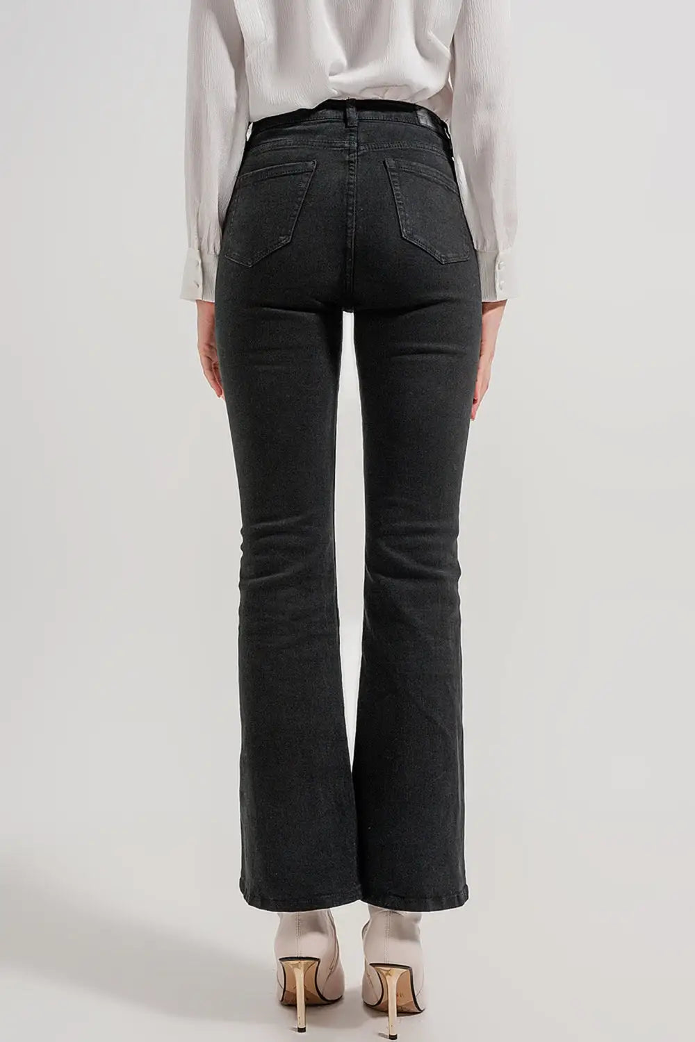 Flared jeans in black - Colored Jeans