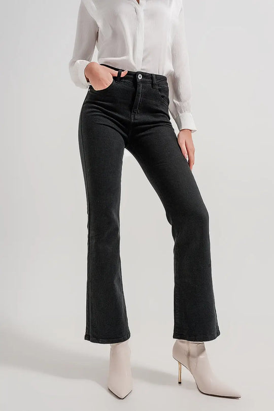 Flared jeans in black - Colored Jeans