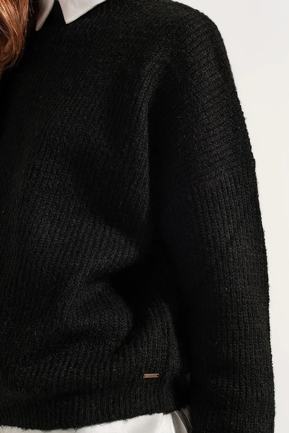High neck jumper in black - Sweaters