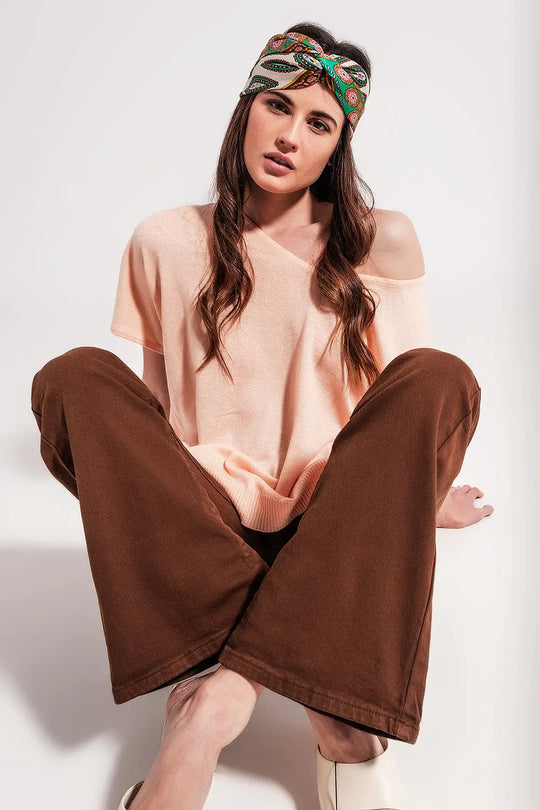 Chocolate flared jeans - Colored Jeans