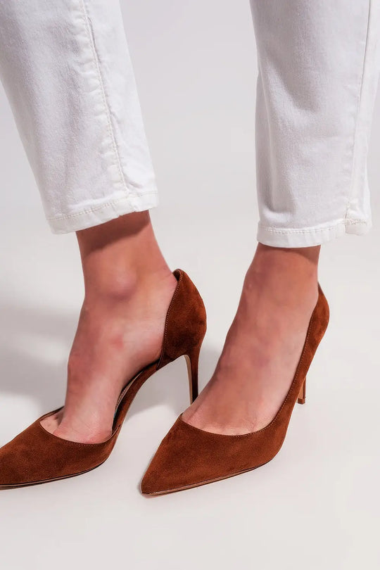 Cotton blend pants in white - Colored Jeans