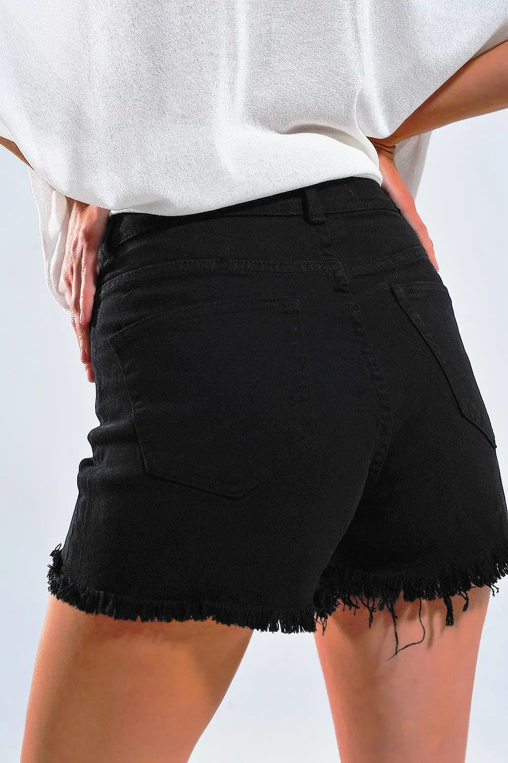 Shorts in black - Pants Colored Jeans