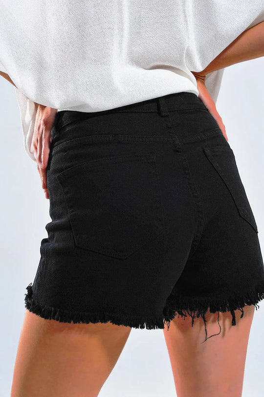 Shorts in black - Pants Colored Jeans