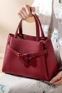 Leather Top Handle Handbag