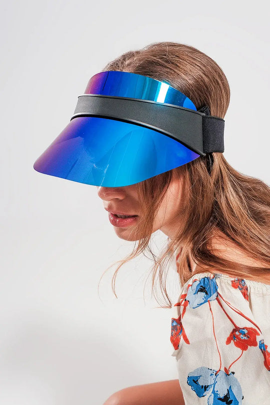 Visor cap in blue - BLUE / ONE - Hats