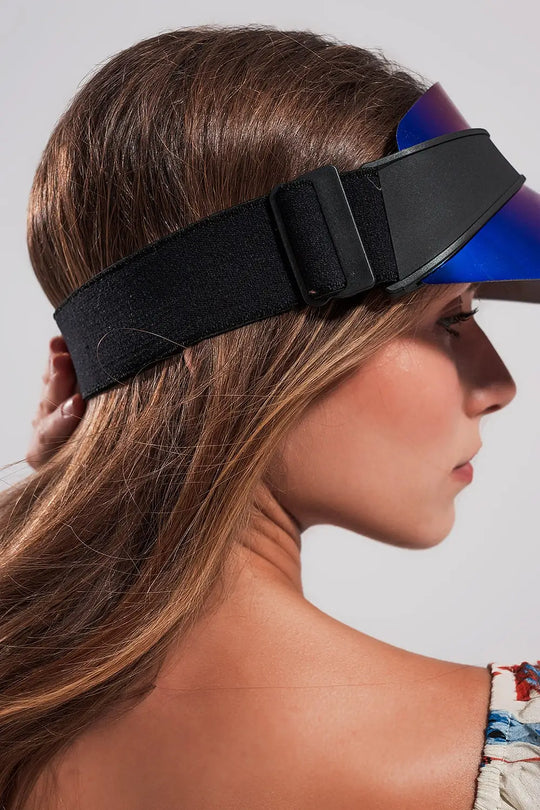 Visor cap in blue - BLUE / ONE - Hats