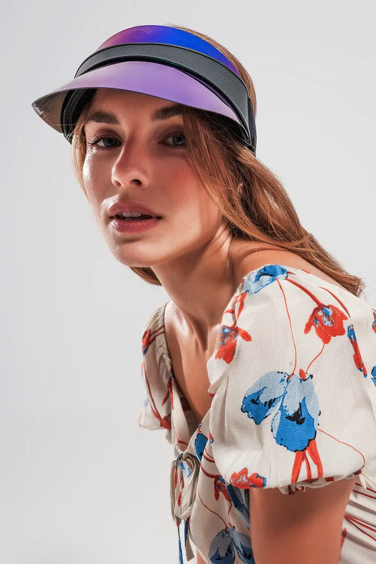 Visor cap in blue - BLUE / ONE - Hats