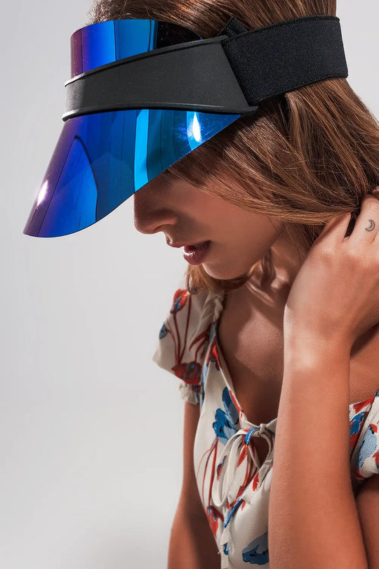 Visor cap in blue - BLUE / ONE - Hats