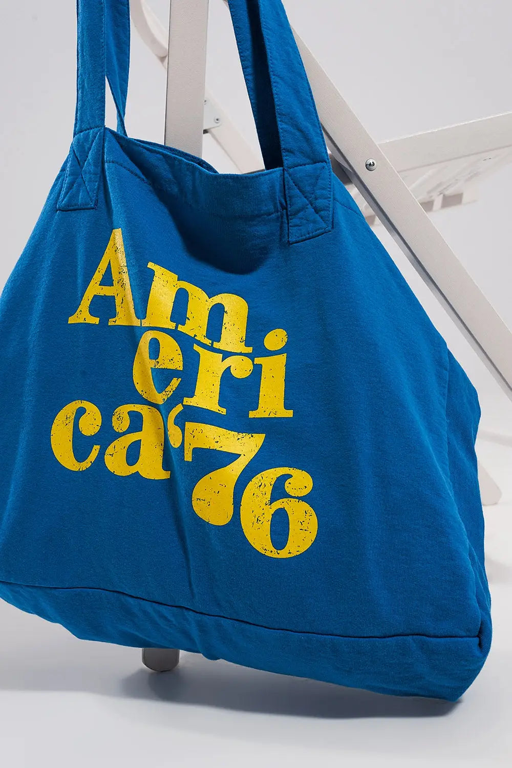 AMERICA 76 canvas tote bag in blue - BLUE / ONE - Bags