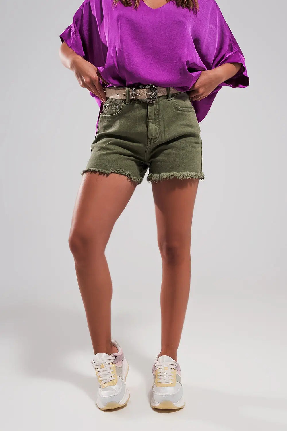 Shorts in khaki - Pants Colored Jeans