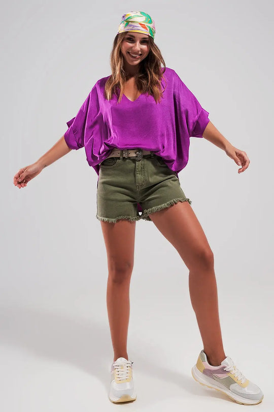 Shorts in khaki - Pants Colored Jeans