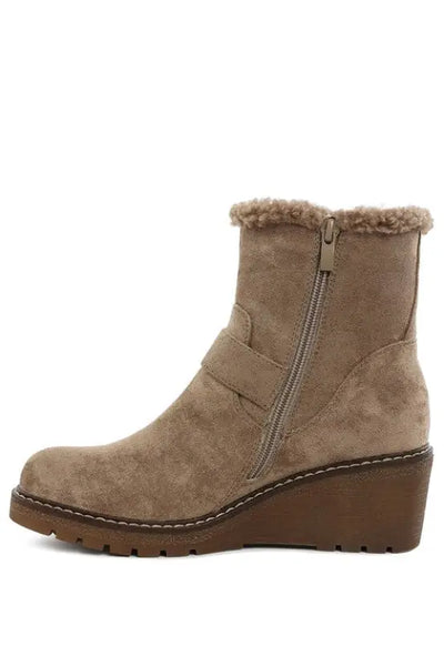 Dakota Faux Fur Harness Boots *Also in Black - Shoes