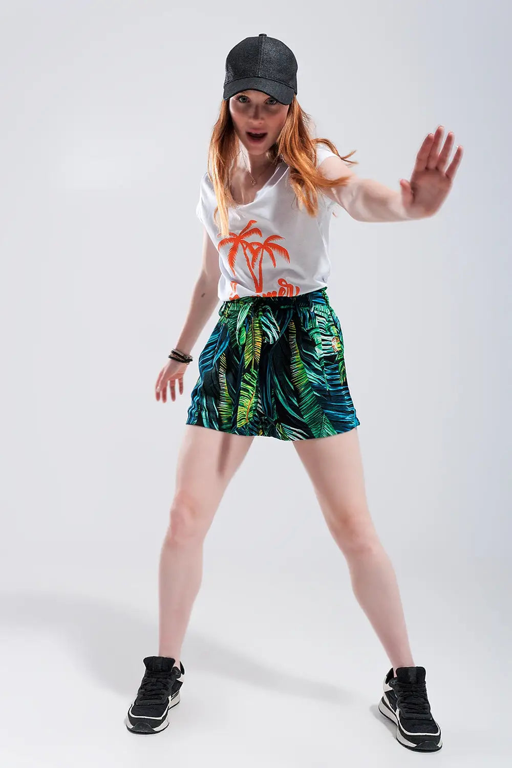 Summer vibes print t shirt in white - T-Shirts