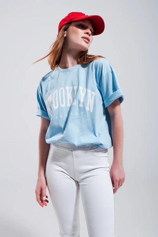 Brooklyn t shirt in blue - BLUE / ONE - T-Shirts