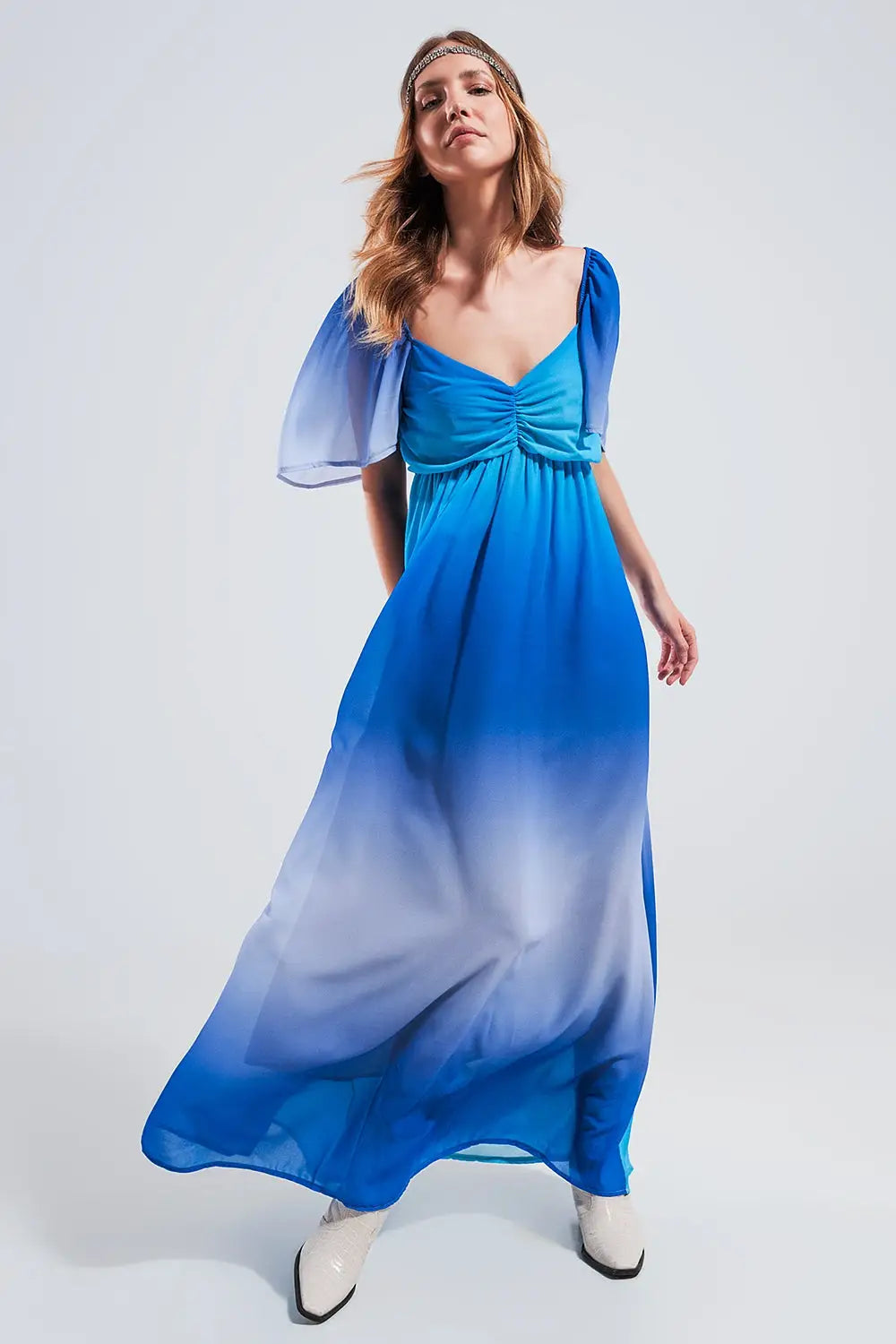 Ombre sweetheart maxi dress in blue - BLUE / ONE - Dresses