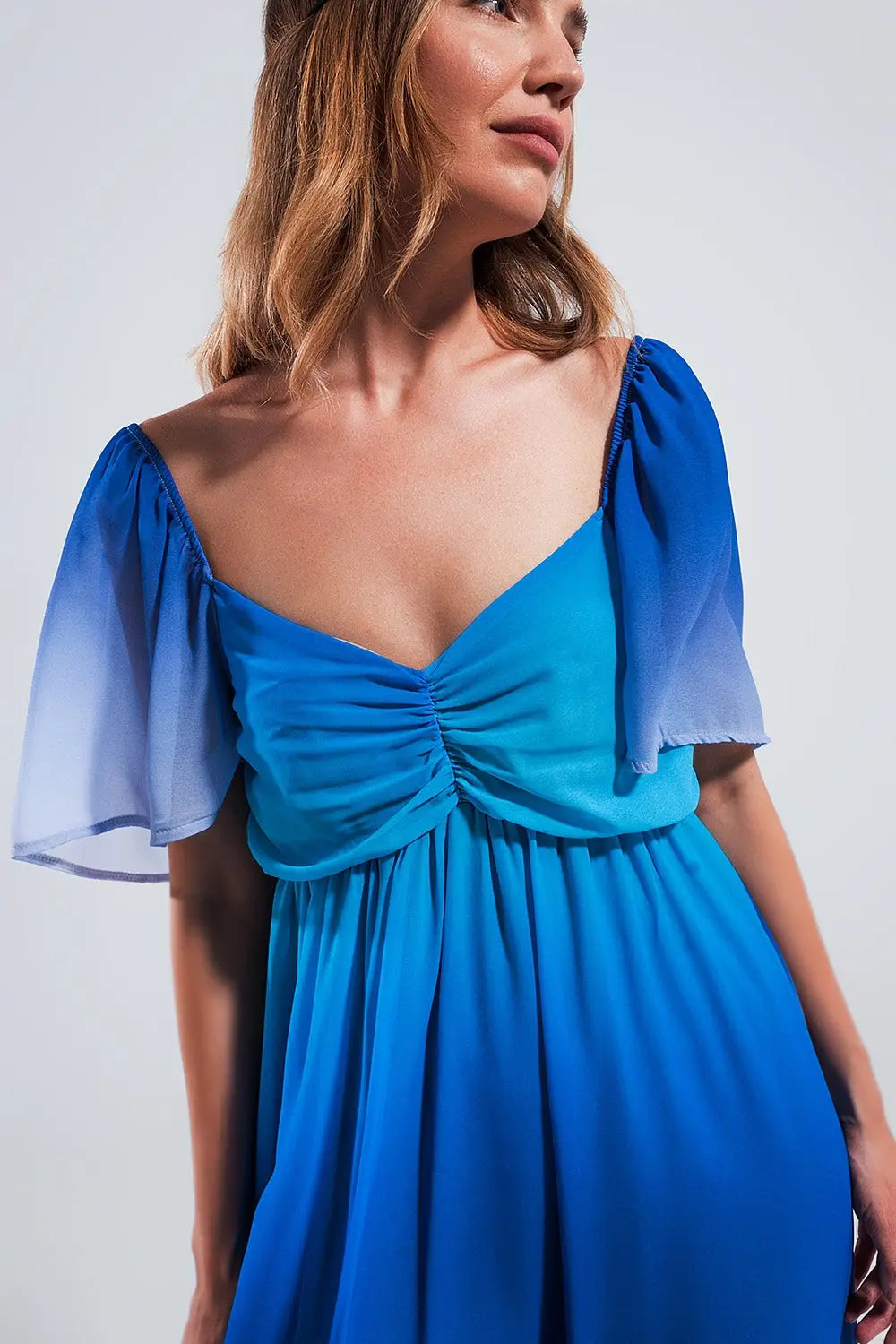 Ombre sweetheart maxi dress in blue - BLUE / ONE - Dresses