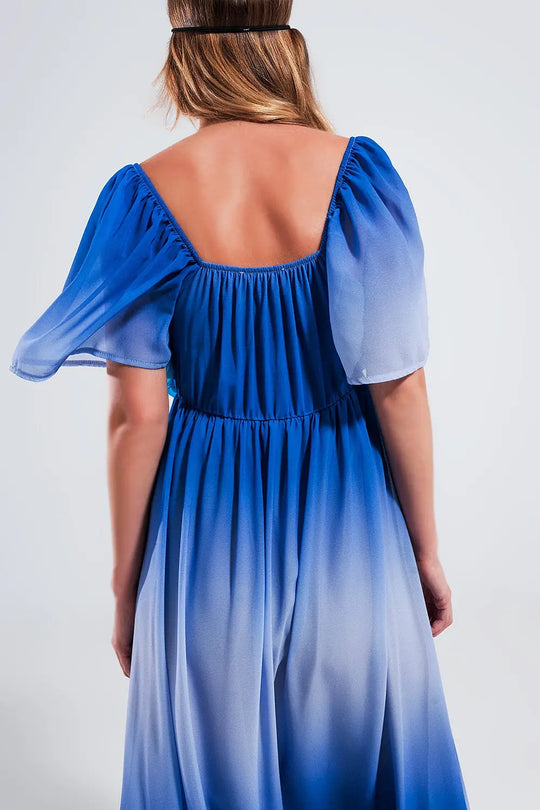 Ombre sweetheart maxi dress in blue - BLUE / ONE - Dresses