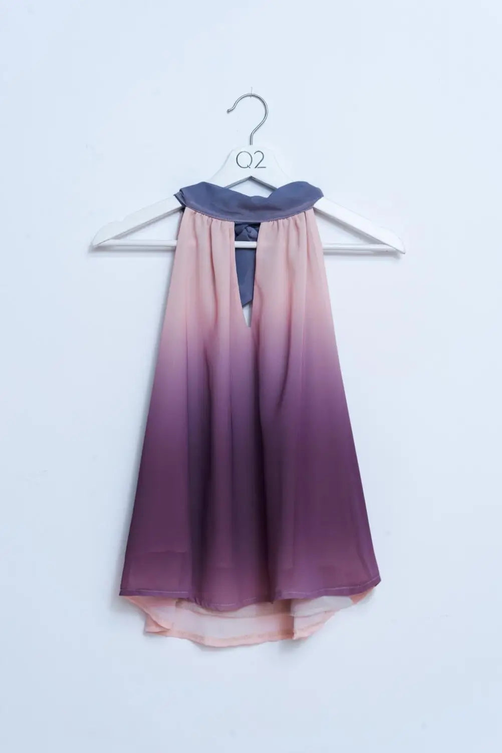 Halter neck top in ombre beige - BEIGE / ONE - Tops