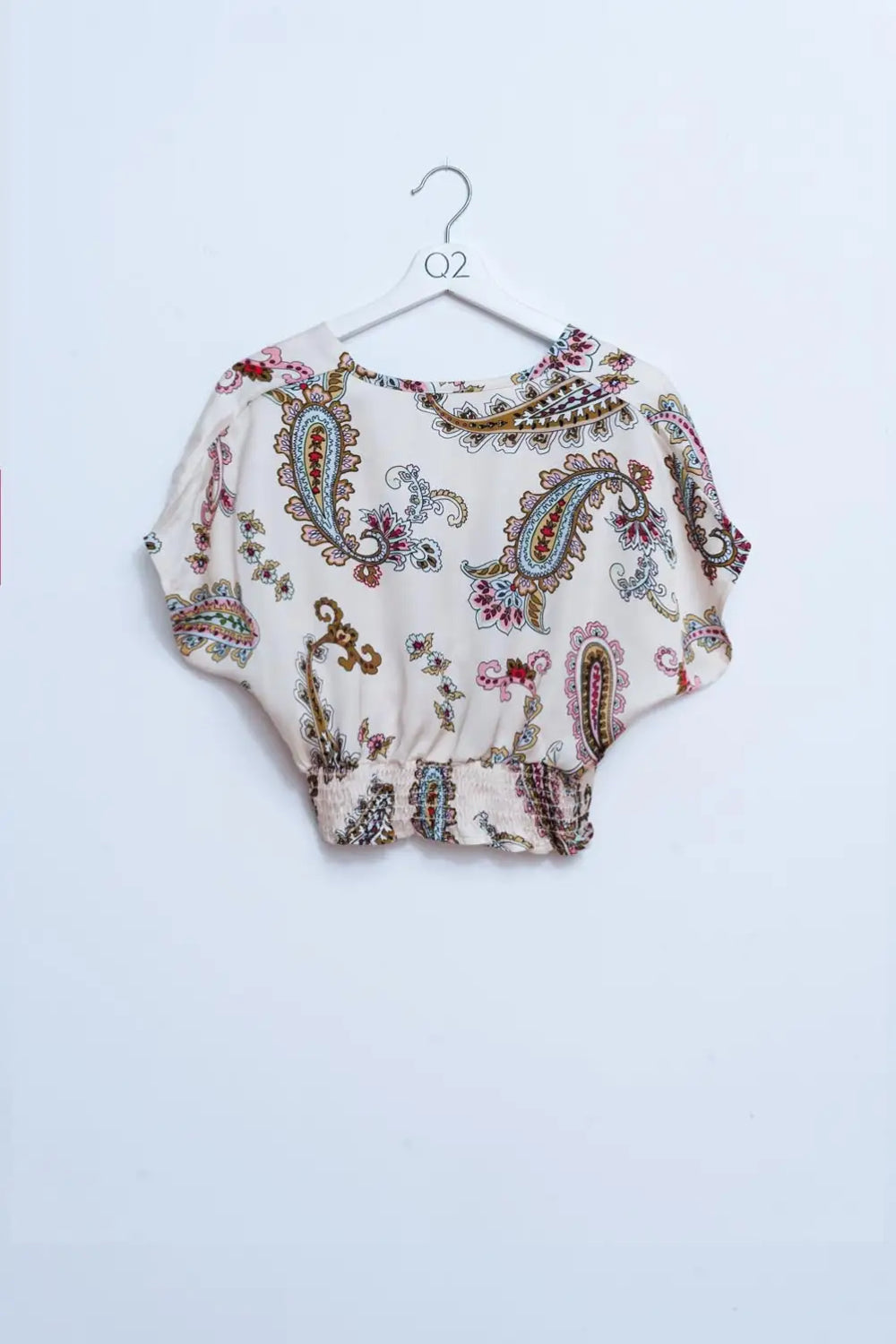 Crop top with paisley print - Tops