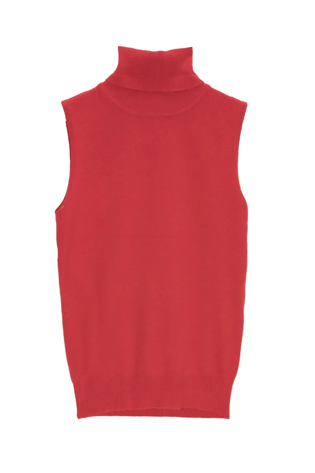 Knitted tank jumper in red - Sweaters