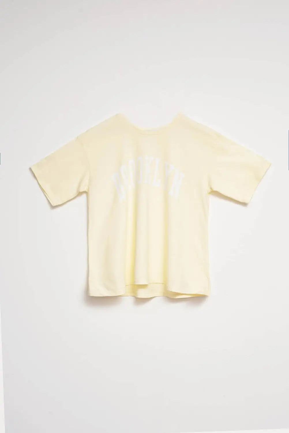 T-Shirt with Brooklyn District Text in yellow - YELLOW / ONE - T-Shirts