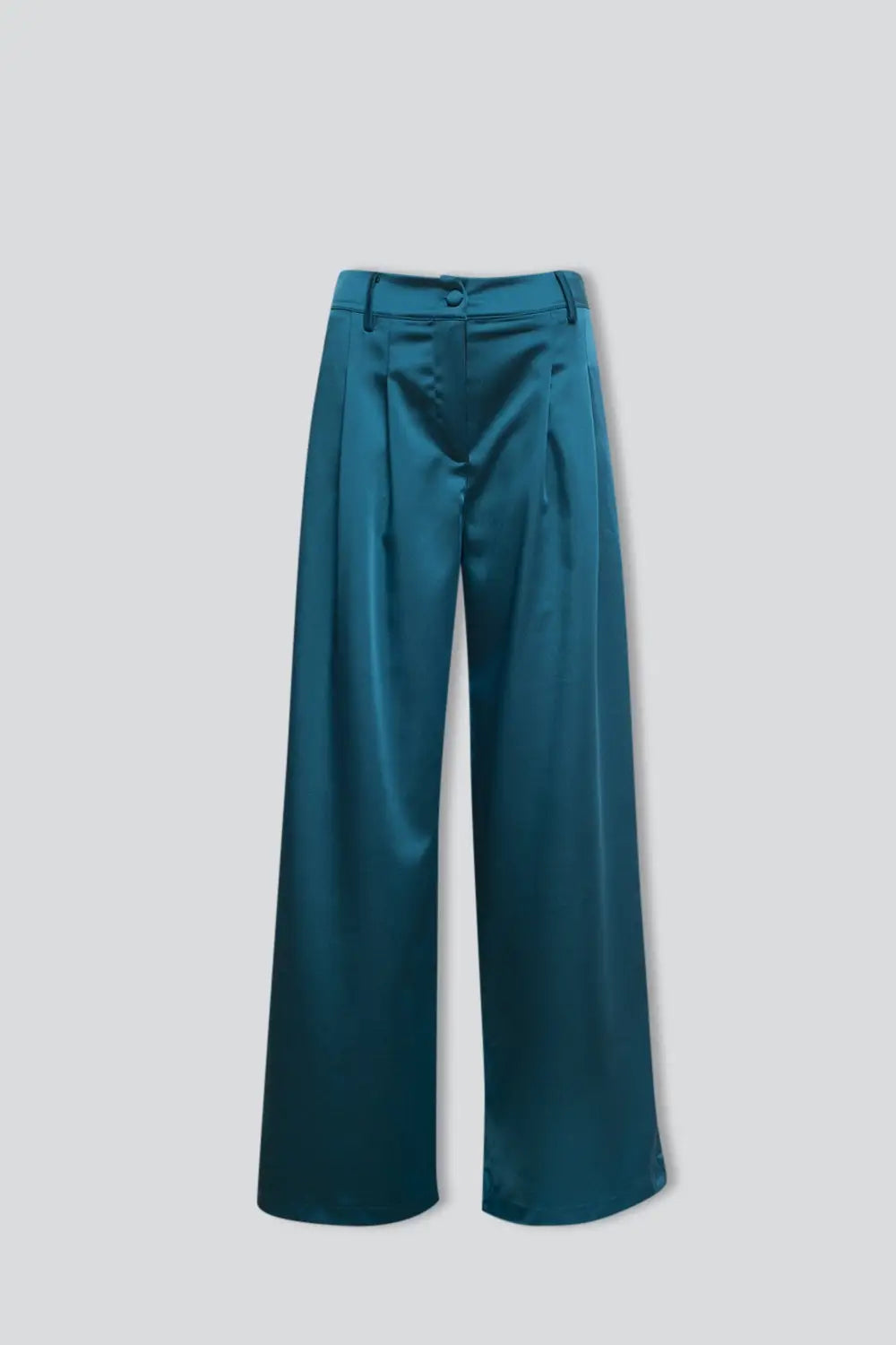Palazzo pleated pants in turquoise - Pants