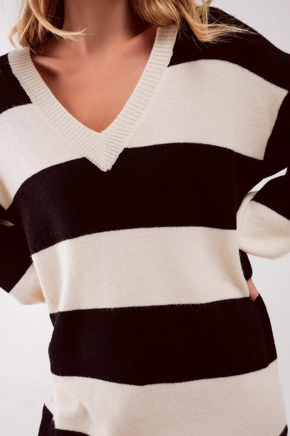 Stripe jumper dress in black - BLACK / ONE - Dresses Sweaters