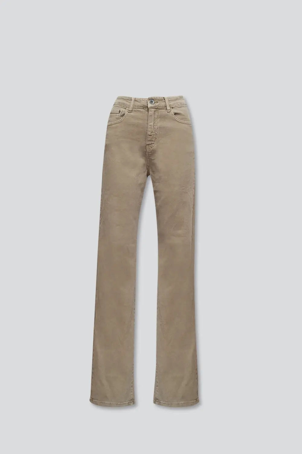 High rise slouchy mom jeans in beige - Colored Jeans