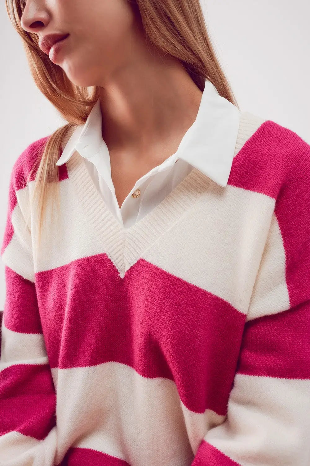 Stripe jumper dress in fuchsia - FUCHSIA / ONE - Dresses
