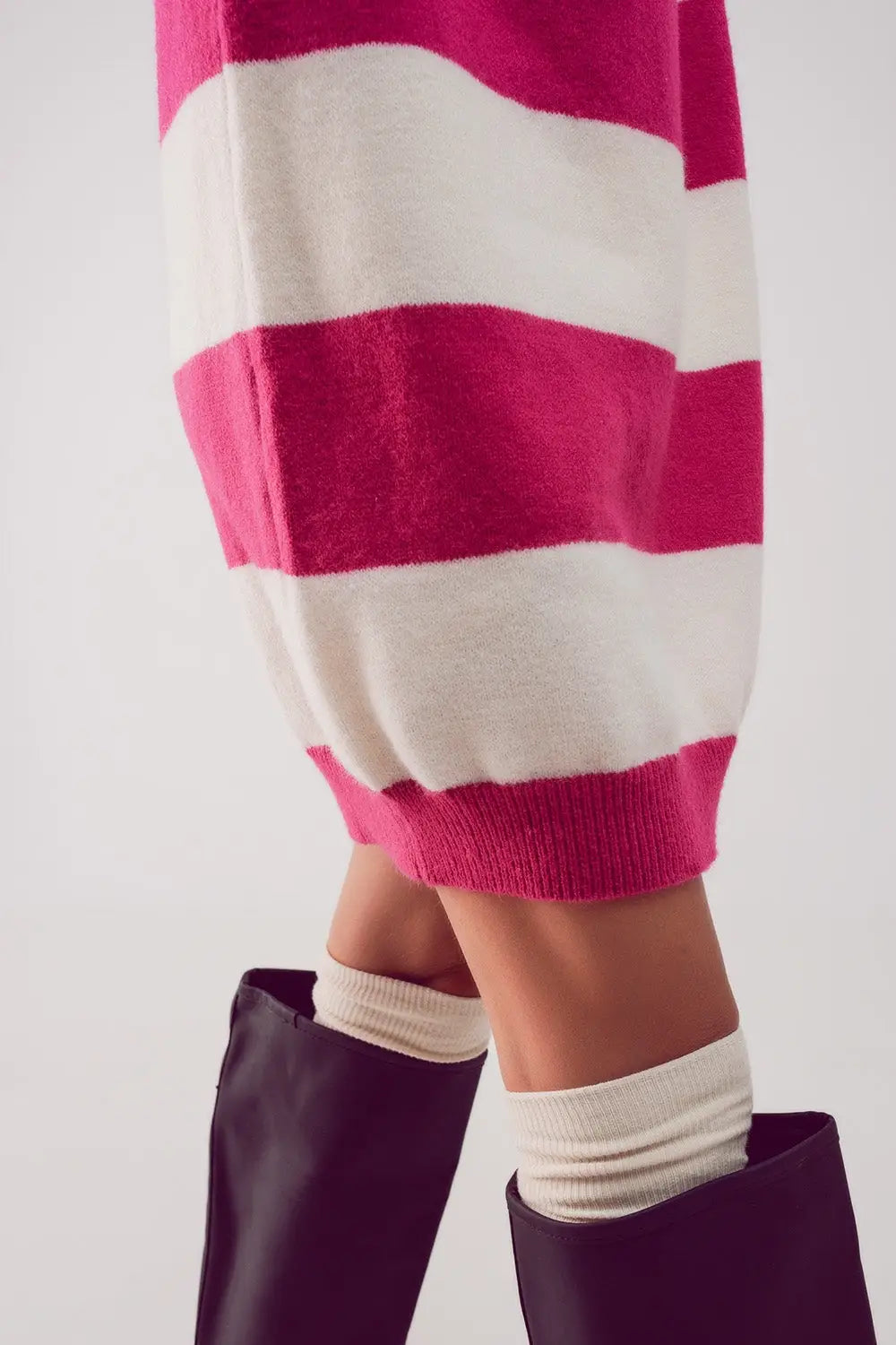 Stripe jumper dress in fuchsia - FUCHSIA / ONE - Dresses