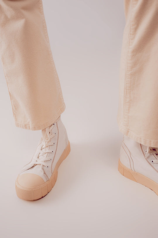Cord flare in cream