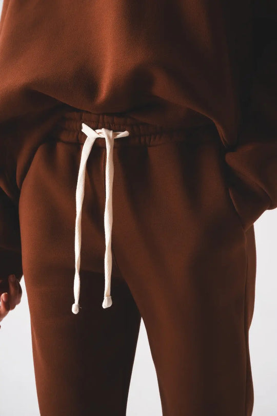 Cotton jogger in brown - Pants